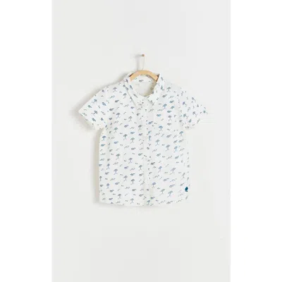 Babycottons Kids'  Shirt Thomas Palms In White