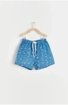 Babycottons Shorts Francis Palms In Blue