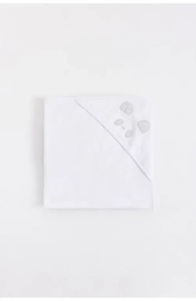 Babycottons Small Zooventure Towel In White