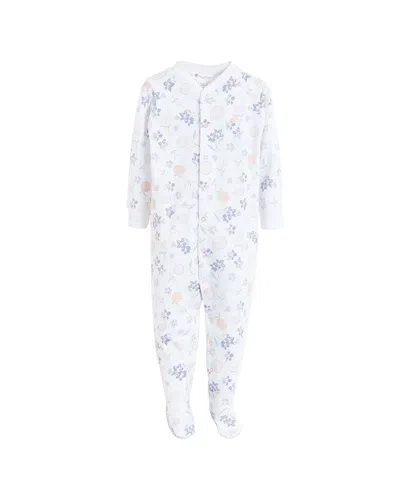 Babycottons Kids'  Snug Footie Pajamas In White