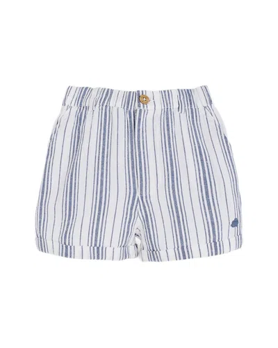 Babycottons Striped Bermuda In Animal Print