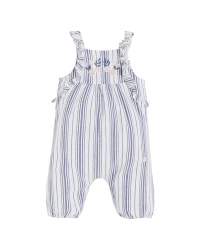 Babycottons Striped Overall In Multi