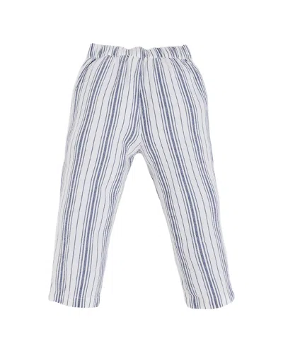 Babycottons Striped Pant In Blue