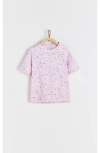 Babycottons T-shirt Cloud Beach Sakura For Little Kid In Pink