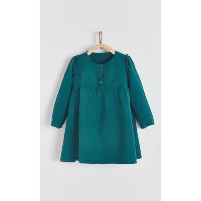 Babycottons Tencel Dress For Infant In Green