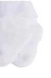 Babycottons Towel Socks Set Of 2 In White