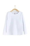 Babycottons Tunic Long Sleeve Top In White