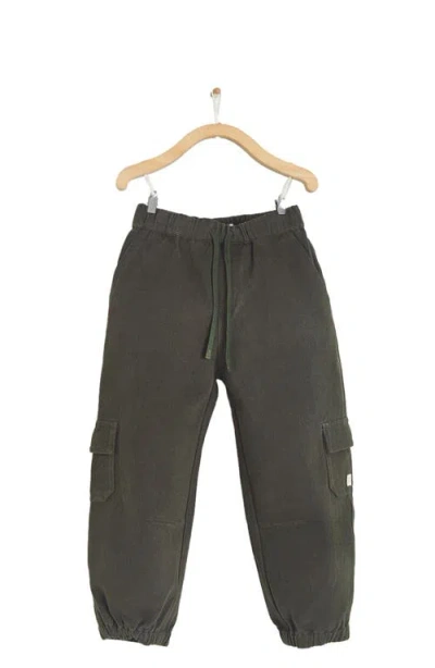 Babycottons Twill Cargo Pants In Green