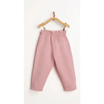 Babycottons Twill Pants For Little Kid In Pink
