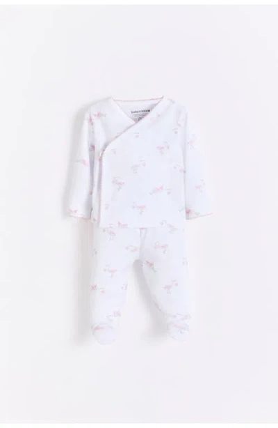 Babycottons Welcome Bathrobe Set Girls In White