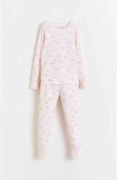 Babycottons Whimsy Snug Long Pajamas For Infant In Pink