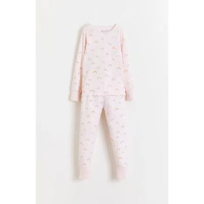 Babycottons Whimsy Snug Long Pajamas For Little Kid & Big Kid In Pink