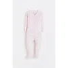 Babycottons Whimsy Snug Zip Footed Pajama For Infant In Pink