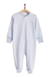 Babycottons Woods Ray Double Zip Footie In Blue