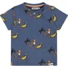 Babyface Animated Allover Short Sleeve T-shirt In Blue