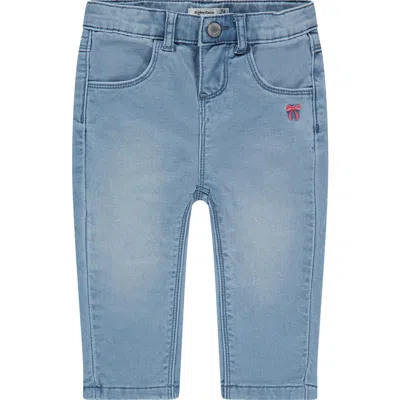 Babyface Bow Applique Denim In Blue