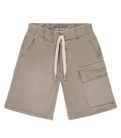 Babyface Kids' Boy's Cargo Drawstring Short In Camel In Gray