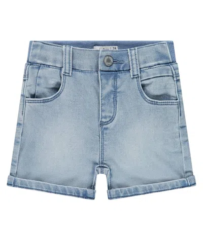 Babyface Kids' Boy's Jogger Short In Grey Blue Denim In Multi