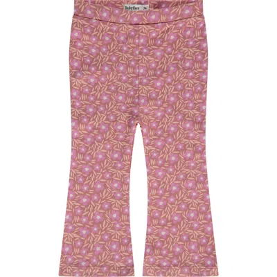 Babyface Floral Print Flared Pants In Pink
