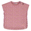 Babyface Floral Print Short Sleeve Top In Pink
