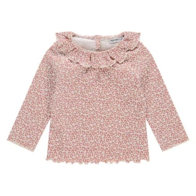 Babyface Leopard Print Long Sleeve Shirt In Neutral