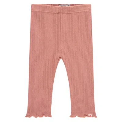 Babyface Pointelle Leggings In Pink