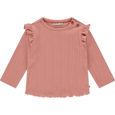 Babyface Pointelle Long Sleeve Shirt In Pink