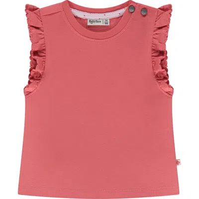 Babyface Ruffled Sleeveless Top In Pink