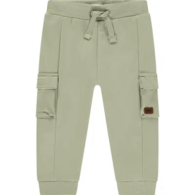 Babyface Seamed Cargo Sweatpant In Green