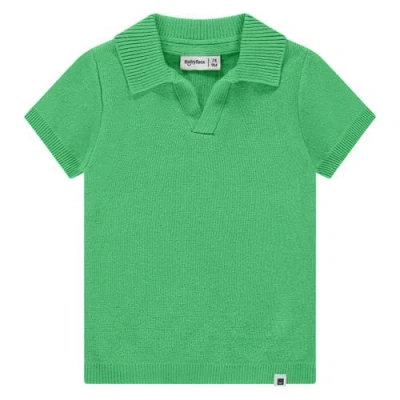 Babyface Short Sleeve Polo Top In Green