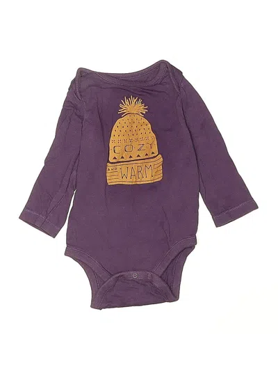 Pre-owned Babygear Babies' Long Sleeve Onesie In Purple