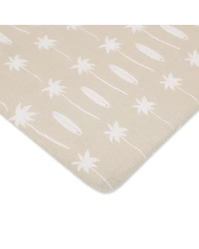 Babyletto All Stages Bassinet Sheet In Gots Certified Organic Muslin Cotton In Beach Bum