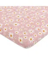 Babyletto All Stages Bassinet Sheet In Gots Certified Organic Muslin Cotton In Pink