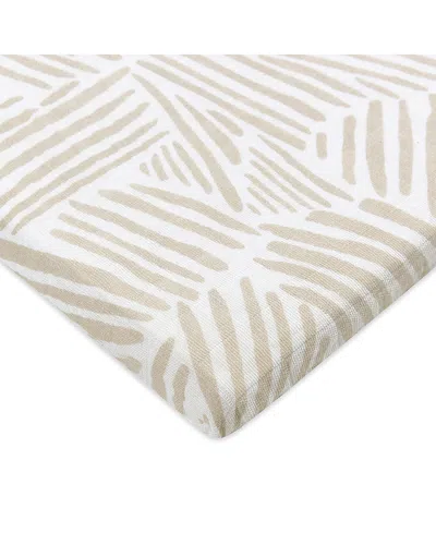 Babyletto All Stages Bassinet Sheet In Gots Certified Organic Muslin Cotton In Brown