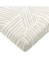 Babyletto All Stages Midi Crib Sheet In Gots Certified Organic Muslin Cotton In Oat Stripe