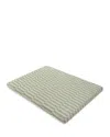 Babyletto All Stages Midi Crib Sheet In Muslin Cotton In Mos Stripe