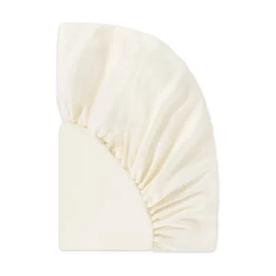 Babyletto All-stages Midi Crib Sheet In Gots Certified Organic Brushed Cotton In Ivory