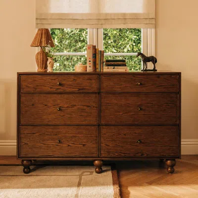 Babyletto Astre 6-drawer Wide Assembled Dresser (54") By Nate Berkus In Brown