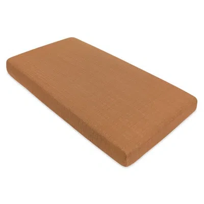 Babyletto Burnt Sienna Muslin Crib Sheet In Brown