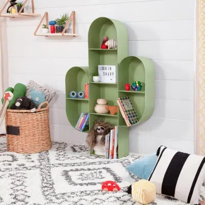 Babyletto Cactus 48" H X 8" W Steel Chip Resistant Tree Bookcase