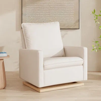 Babyletto Cali Pillowback Chair And A Half Glider In Performance Cream