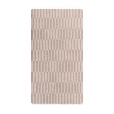 Babyletto Cocoa Stripe Muslin Crib Sheet In Brown