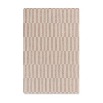 Babyletto Cocoa Stripe Muslin Mini Crib Sheet In Brown