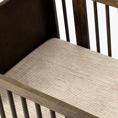Babyletto Crib Sheet In Gots Certified Organic Brushed Cotton By Nate Berkus In Neutral