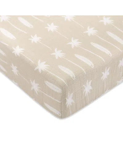 Babyletto Crib Sheet In Gots Certified Organic Muslin Cotton In Neutral