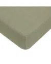 Babyletto Crib Sheet In Gots Certified Organic Muslin Cotton In Matcha