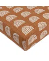 Babyletto Crib Sheet In Gots Certified Organic Muslin Cotton In Brown