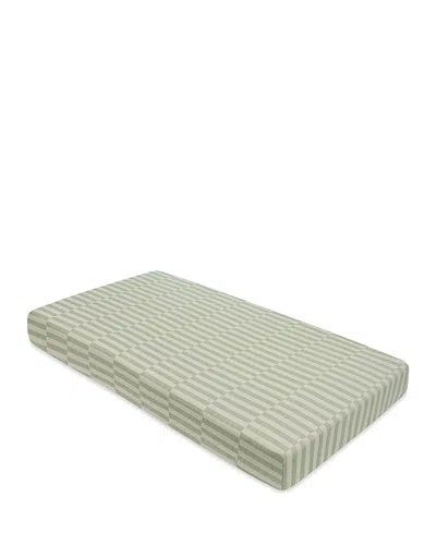 Babyletto Crib Sheet In Muslin Cotton In Mos Stripe