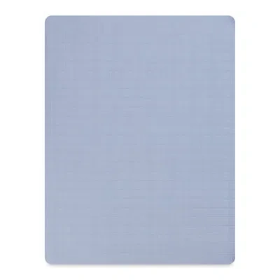 Babyletto Dewdrop Muslin All-stages Midi Crib Sheet In Blue
