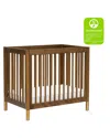 Babyletto Gelato 4-in-1 Convertible Mini Crib In Natural Walnut / Gold Feet